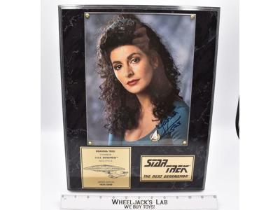 Counselor Deanna Troi Star Trek Limited Edition AUTOGRAPHED Plaque #1034 of 2500