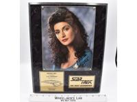 Counselor Deanna Troi Star Trek Limited Edition AUTOGRAPHED Plaque #1034 of 2500