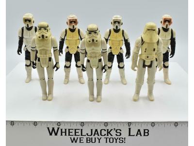 Lot of 7 Imperial Stormtroopers 100% Complete Star Wars 1977 Kenner NO REPRO