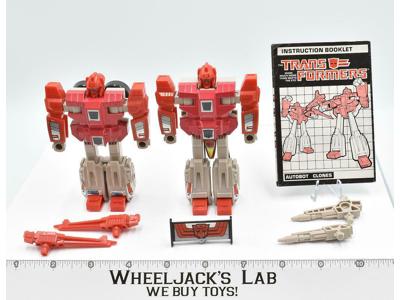 Fastlane &amp; Cloudraker 100% Complete Vintage 1987 G1 Transformers Action Figure