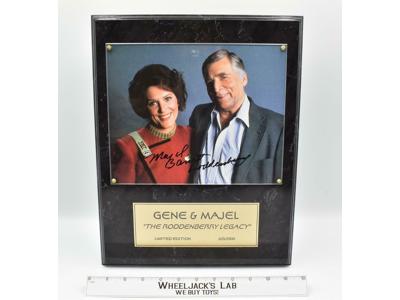 Gene &amp; Majel Roddenberry Star Trek Limited Edition AUTOGRAPHED Plaque #625/2500