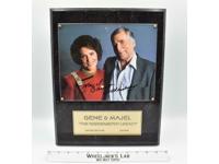 Gene &amp; Majel Roddenberry Star Trek Limited Edition AUTOGRAPHED Plaque #625/2500