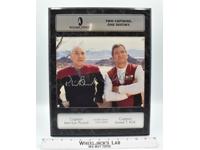 Captains Kirk &amp; Picard Star Trek Generations AUTOGRAPHED Plaque #1006 of 5000