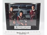 Dr. McCoy Kirk Spock Star Trek Limited Edition AUTOGRAPHED Plaque #418 of 995