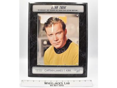 Captain Kirk Star Trek 1995 Limted Edition AUTOGRAPHED Plaque #1481 of 5000