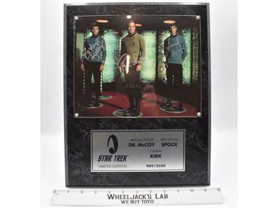 Captain Kirk Spock Dr. McCoy Star Trek 1995 Limited Edition AUTOGRAPHED Plaque