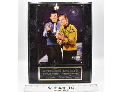 Captain Kirk &amp; Spock #2 Star Trek 2001 Limited Edition AUTOGRAPHED Plaque