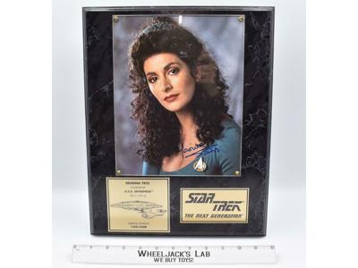 Counselor Deanna Troi Star Trek Limited Edition AUTOGRAPHED Plaque #1355 of 2500