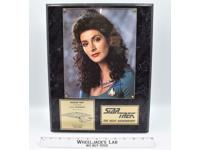 Counselor Deanna Troi Star Trek Limited Edition AUTOGRAPHED Plaque #1355 of 2500