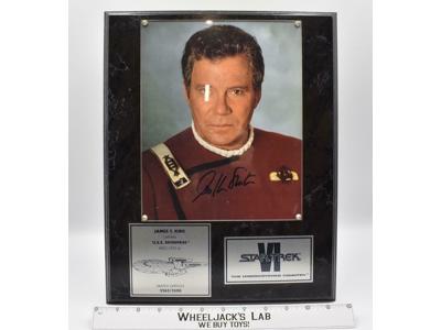 Captain Kirk Star Trek The Undiscovered Country AUTOGRAPHED Plaque #2262 of 2500