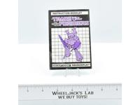 Squeezeplay Action Figure Robot Instruction Manual 1988 Hasbro G1 Transformers