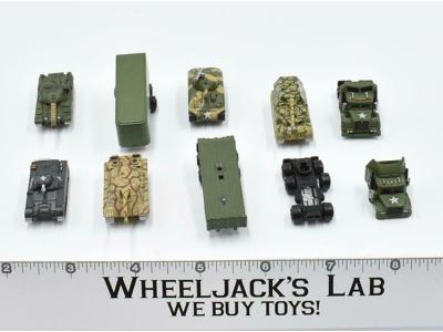 Lot of 9 Military Vehicles 1988-89 Vintage Galoob Micro Machines