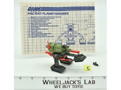 Flame Thrower Pac/Rat #5 Complete 1983 GI Joe Hasbro Vintage Action ARAH Vehicle