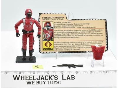 Crimson Guard #5 V1 100% Complete GI Joe Figure ARAH 1985 Vintage Hasbro