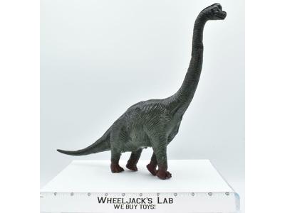 Brachiosaurus Dinosaur 1980s Vintage Larami Action Figure Green Red