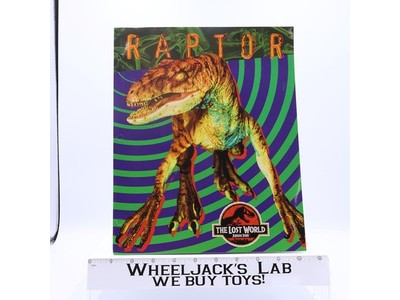 Jurassic Park The Lost World Raptor Folder 1996 Universal City Studios