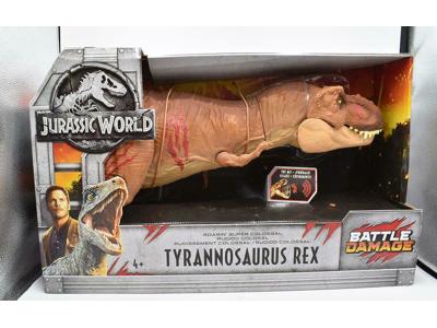 Jurassic World Battle Damage Dinosaur T-Rex MIB NEW 1993 Colossal Mattel