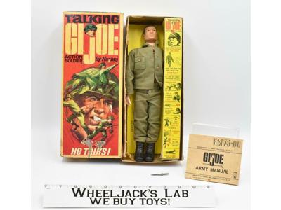 Talking GI Joe Action Soldier Figure w Box 12" 1967 Hasbro Vintage #7590