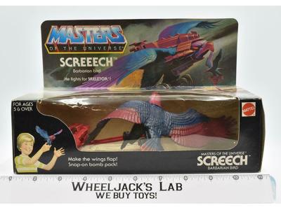 Screech 100% Complete MIB He-Man Masters of the Universe MOTU 1982 Mattel