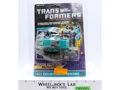 Nautilator G1 Transformers 1988 Hasbro Action Figure MOSC NEW