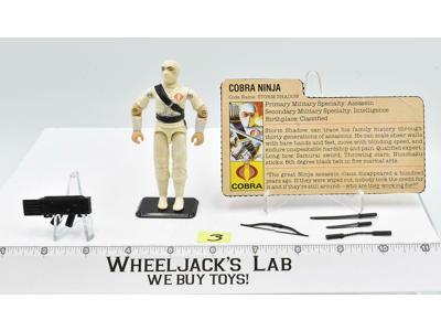 Storm Shadow #3 V1 100% Complete 1984 GI Joe ARAH Hasbro Vintage Action Figure