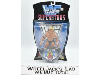 Sycho Sid 7" AUTOGRAPHED WWF Superstars MOSC 1996 Jakks Wrestling Figure