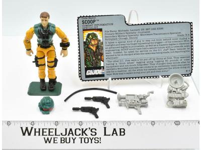 Scoop V1 100% Complete 1989 GI Joe Vintage Hasbro Action Figure