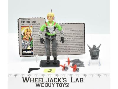 Psyche-Out #2 V1 100% Complete 1987 GI Joe Hasbro Vintage Action Figure