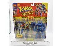 Bishop &amp; Apocalypse Collector Card Bonus X-Men Marvel Comics Toybiz 1994 MOSC