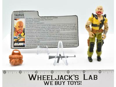 Taurus V1 100% Complete 1987 GI Joe ARAH Vintage Hasbro Action Figure