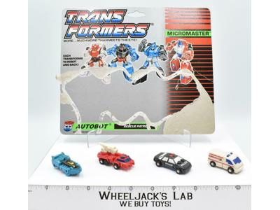 Rescue Patrol W CARDBACK Micromaster Vintage Hasbro 1989 G1 Transformers