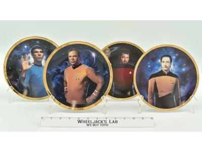 Set of 4 Star Trek 25th Anniversary Commemorative Plate 1991 Hamilton Collection