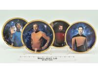 Set of 4 Star Trek 25th Anniversary Commemorative Plate 1991 Hamilton Collection