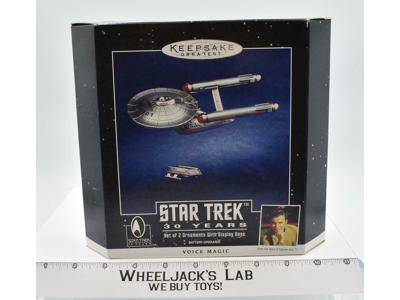 Set of 2 Ornaments MAGIC Star Trek 30 Years Hallmark Keepsake MIB NEW 1996