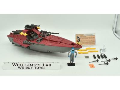Cobra Hydrofoil w/ Pilot #7 W LENS 100% Complete GI Joe 1985 Hasbro Vintage