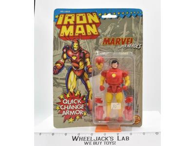 Iron Man Quick Change Armor Marvel Super Heroes MOSC 1991 Toybiz Vintage