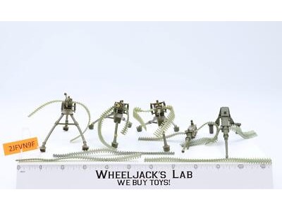 Lot of 5 Rambo Ma Deuce .50 Heavy Machine Guns 1986 Coleco Vintage