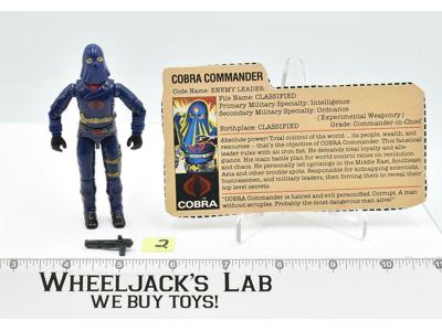 Cobra Commander #2 Enemy Leader V2 100% Complete GI Joe 1984 Hasbro Figure