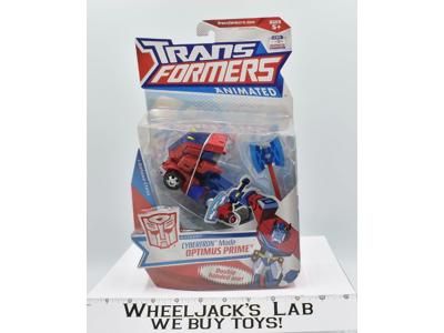 Optimus Prime Cybertron Mode Deluxe Class Animated Transformers 2007 Hasbro MOSC