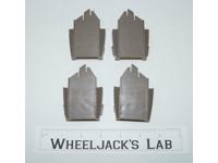 Omega Supreme Track Pieces E + F + G + H 1985 G1 Transformers Vintage Hasbro