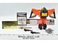 Divebomb Predaking 100% Complete W/STICKER SHEET &amp; PAPERS 1986 G1 Transformers