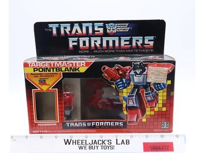 Targetmaster Pointblank 1987 G1 Transformers Hasbro Vintage Action Figure MISB