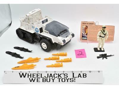 Snow Cat W/ Frostbite #2 100% Complete 1985 GI Hasbro Vintage Action Vehicle
