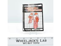 Slapdash Action Figure Instruction Manual Booklet 1988 Hasbro G1 Transformers