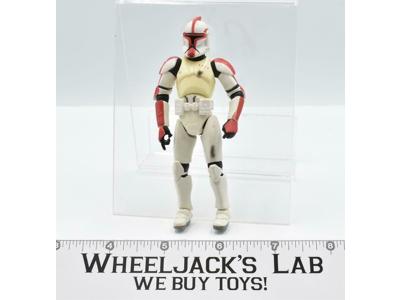 Red Clone Trooper Captain Star Wars Attack of the Clones 2003 Hasbro Figure