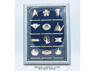 Star Trek Set of 12 Official Insignia Medal Badges Franklin Mint Sterling Silver