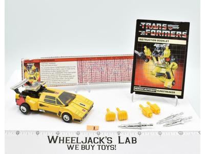 Sunstreaker #1 W/Papers 100% Complete 1985 Vintage Hasbro G1 Transformers