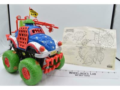 Shell Top 4x4 Truck 100% Complete W/Directions TMNT1991 Vintage Playmates Toys