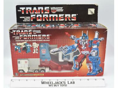 Ultra Magnus W Box 100% Complete 1986 Vintage G1 Transformers Action Figure