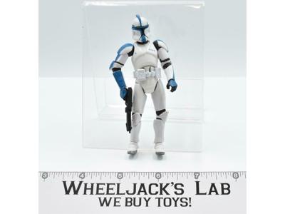 Blue Clone Trooper Lieutenant Star Wars 2004 Hasbro Action Figure